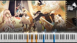 [Arknights] Dreamland (Ambience Synesthesia 2022) - Piano Visualizer | アークナイツ 音律聯覺2022・灯下定影