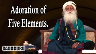 The very way you exist is a Pancha Bhuta Aradhana - Adoration of 5 elements. #Sadhguru