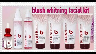 Unboxing Blush the face whitning facial kit || Best facial whitning kit ||
