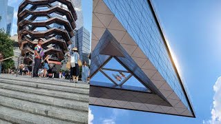 The edge glass floor building in new york city  Hudson yard