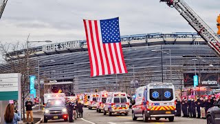 Send Off For 75 FEMA Ambulances Assisting New Jersey EMS Units At Metlife Stadium 4-23-20