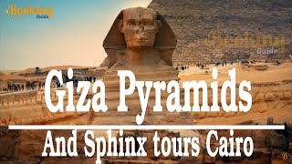 Giza Pyramids and Sphinx tours Cairo, Egypt Tourism (4K video)