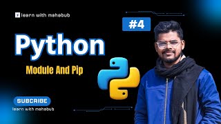 #4 Python Module And Pip Bangla Tutorial 2024 || Learn With Mahabub