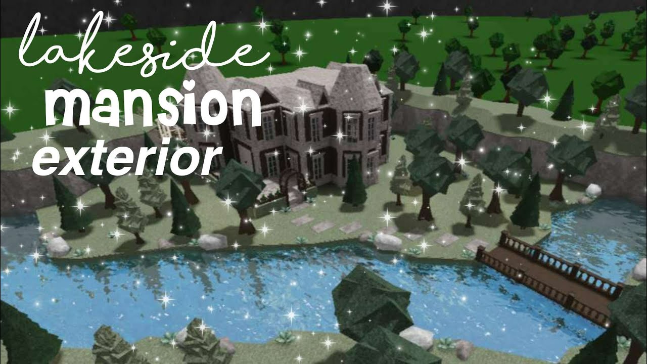 Lakeside Mansion EXTERIOR SpeedBuild || Bloxburg || Roblox - YouTube