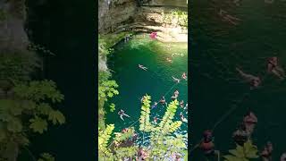 Way to deep Cenote🏊😳😍in Cancun💦 #travel #arijitsingh #love #mexico #cenotes #shorts #trending #viral