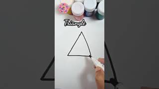 How To Draw a Triangle For Kids | Easy Drawing Triangle For Kids