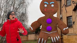 Super Granny  VS Gingerbread Man Real life story