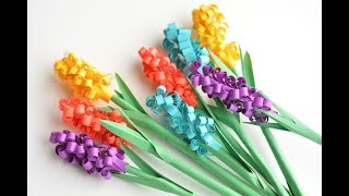 DIY Paper Hyacinth Flowers