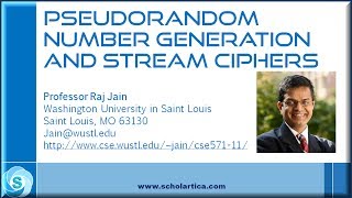 Pseudorandom Number Generation and Stream Ciphers