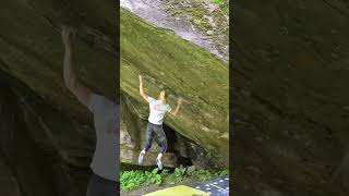 Janja Garnbret on the rocks! 8C #climbing #bouldering #climb #скалолазание