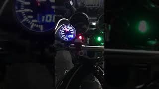 オートゲージ 油温計 バイクにつけてみた