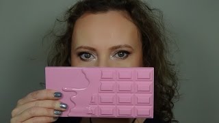 ☙ SERIA CZEKOLADOWA ☙ MAKEUP REVOLUTION ☙ Pink Fizz ☙ Makijaż ☙ Prezentacja cieni/swatche ☙