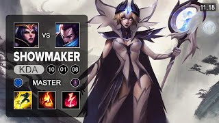 Showmaker Leblanc Mid vs Yasuo - EUW Master - Season 11 Patch 11.19