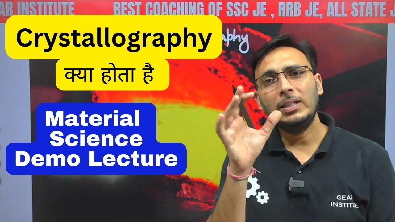 Crystallography Material Science Demo Lecture Youtube