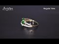 live auctions 1.54 ct russian emerald u0026 diamond solid gold ring