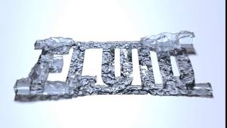 PIC/FLIP Fluid Simulation - Fluid Text Inflow