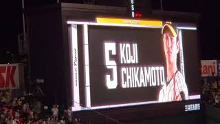 20211017　近本光司 登場曲【｢ドラマ｣／C\u0026K】　9回ｳﾗ　阪神ﾀｲｶﾞｰｽ@阪神甲子園球場･ﾚﾌﾄ外野