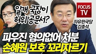 김종석,“피우진 혐의 없어?…일개 국장이 허위공문서를? 손혜원 보호 위한 꼬리 자르기”