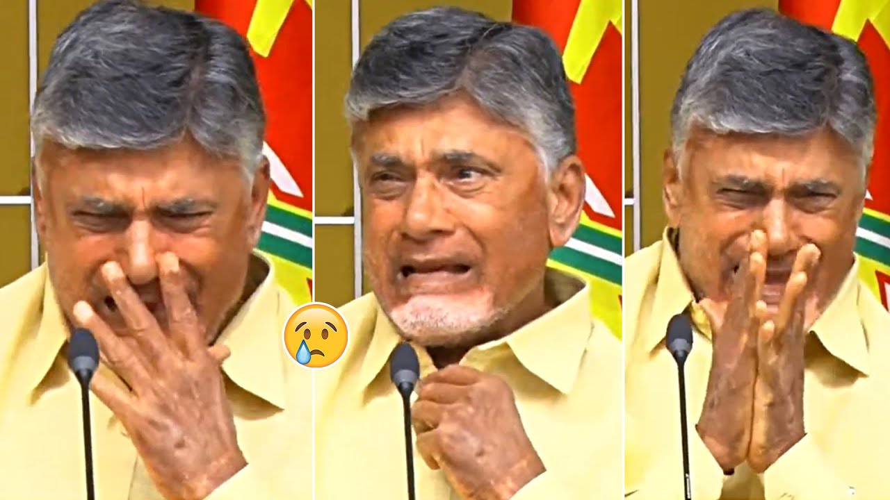 Chandrababu Naidu Crying In Front Of Media | Nara Lokesh | TDP | Daily ...