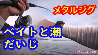 青物の居るとこを予想するライトショアジギング・スーパーライトショアジギング！ジギングフルモン222