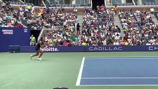 Elena Rybakina vs Emma Raducanu : Courtside view - US Open 2022 (part 1)
