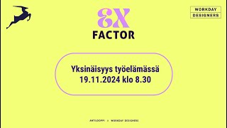 EX-factor: Yksinäisyys työelämässä