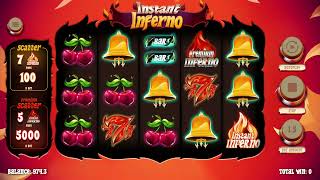 Instant Inferno Online Casino Gameplay @ $1.50 *PRACTICE*