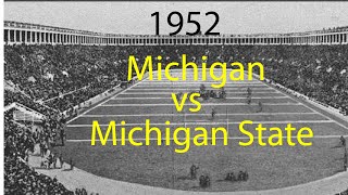 1952 Michigan State @ Michigan Game of the Week; College Football