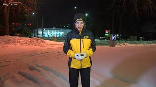Gig Harbor, South Sound dusted by snow Monday morning