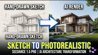 Sketch to Photorealistic Render with Seedance 1.5 Pro | AI Architecture Transformation
