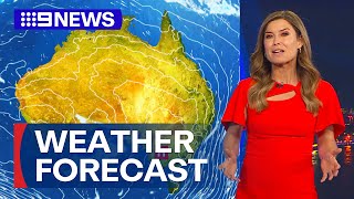 Australia Weather Update: Potential light showers across south-east coast | 9 News Australia