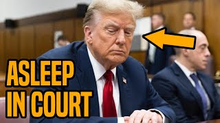 Trump asleep in court AGAIN, threatened with JAIL