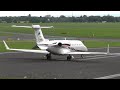 learjet 45 m mrbb awesome landing and takeoff gloucestershire airport