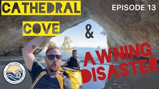 CATHEDRAL COVE NEW ZEALAND & AWNING DISASTER- EPISODE 13 - THE COROMANDEL - TASMAN TRAVELS