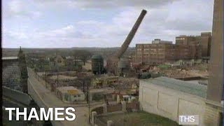 Chimney Demolition | Factory chimney goes up in smoke | Nottingham Factory | Witness | 1987