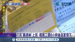 是疫苗惹的禍? 65歲工頭施打疫苗後工作 下班卻突然倒下.送醫不治! 新竹男子打完疫苗後三天去打高爾夫 突然心肌梗塞休克昏迷!?│【LIVE大現場】20210716│三立新聞台