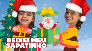 DEIXEI MEU SAPATINHO NA JANELA DO QUINTAL! MÚSICA NATALINA 🎅🏻 🎄 | Alice e Bela