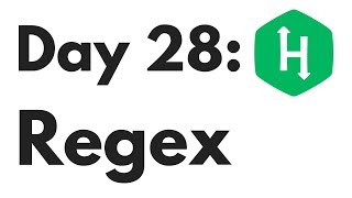HackerRank Day 28 Regex | Python