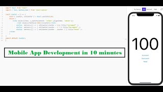 Counter App using React native.