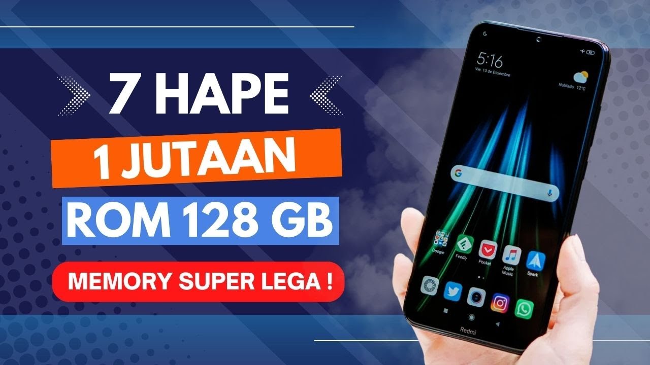 7 HP 1 JUTAAN TERBAIK DENGAN MEMORI INTERNAL 128GB PALING MURAH - YouTube