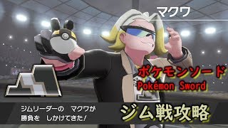 【ジム戦攻略】６番いわタイプ：マクワ【ポケモンソード・シールドPokémon Sword and Shield】