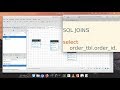sql joins - inner, right, left, full outer joins.