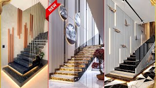 Modern Staircase Railing Design 2025 | Steel, M.S, Glass and Iron Stair  Design|Stair wall clading|