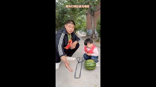 I'll teach you how to make a net buckle and set a melon knot# funny#daily#vlog#family#prank