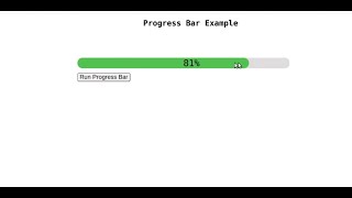 Progress Bar JavaScript, CSS, HTML