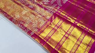 Pure kanchipuram 1 gm Gold tissue pattu sarees ll Whatsapp 7396535362 ll only online payment