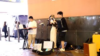 Busking旺角朗豪坊對開@盧凱彤_囂張+鄧紫棋_光年之外-Cover|20240401