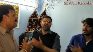 Syed Irfan Haider reciting Noha - shama Say Shama Jale - In Bab Ul Hawaij, Calgary