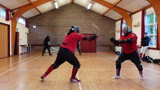 Steel Katana Sparring - Michael vs Nick testing out the ProGauntlets
