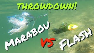 Bucktails, MARABOU VS FLASH! When & Why? Underwater split screen footage!